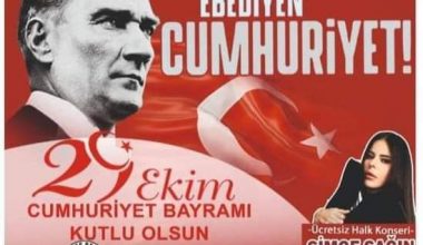 BURHANİYE BELEDİYESİ’NİN 29 EKİM CUMHURİYET BAYRAMI MESAJI