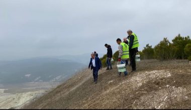 Bigadiç Belediyesi Bor Madeni Atık Sahalarını  Doğaya Kazandırmak İçin Çalışma Başlattı