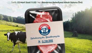 Bandırma Belediyesi Mobil Et Satış Şubesinde Et Satışlarına Başlıyor